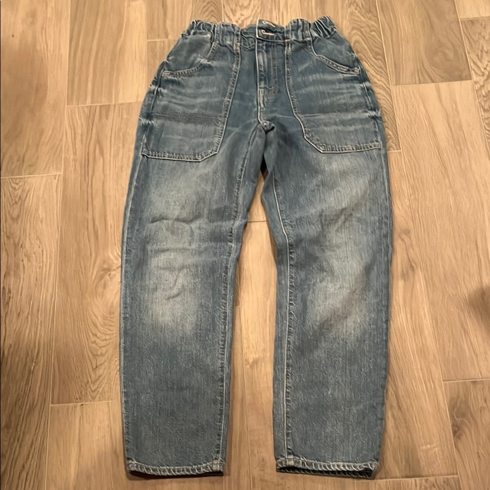 Veronica Beard Women’s Arya Straight High Rise Blue Jeans Size: 24